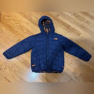 The North Face Kids Puffer Jacket - Navy and Orange